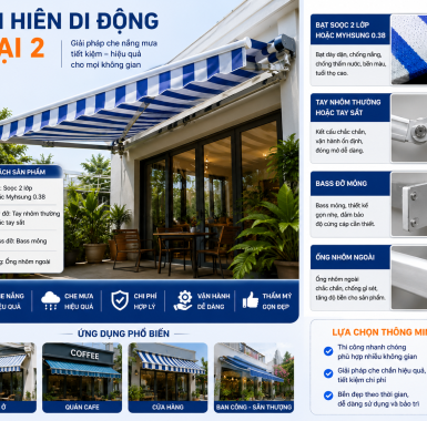 MÁI HIÊN DI ĐỘNG LOẠI 2 