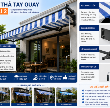 MÁI THẢ TAY QUAY LOẠI 2 